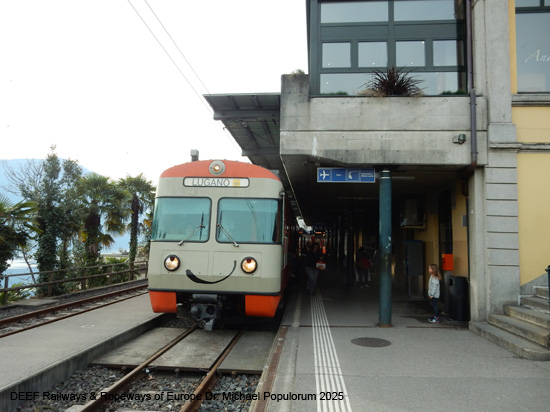 Lugano Ponte Tresa Bahn FLP Eisenbahn Schweiz Tessin