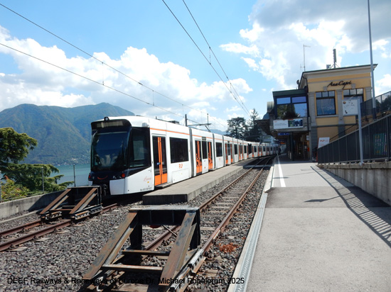 Lugano Ponte Tresa Bahn FLP Eisenbahn Schweiz Tessin