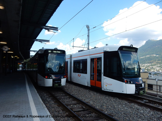Lugano Ponte Tresa Bahn FLP Eisenbahn Schweiz Tessin