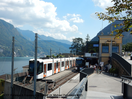 Lugano Ponte Tresa Bahn FLP Eisenbahn Schweiz Tessin