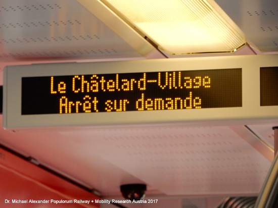 Mont Blanc-Express Martigny-Châtelard-Bahn MC Chemin de fer Martigny–Châtelard Eisenbahn Wallis Schweiz Frankreich