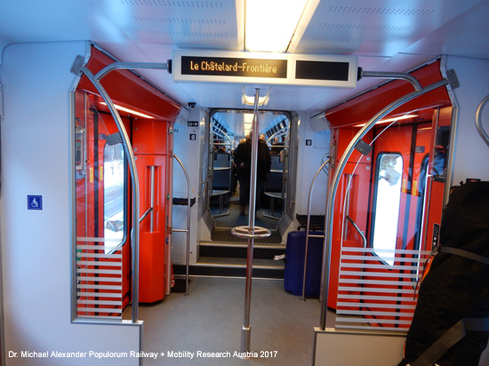 Mont Blanc-Express Martigny-Châtelard-Bahn MC Chemin de fer Martigny–Châtelard Eisenbahn Wallis Schweiz Frankreich