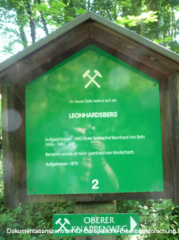 Oberer Knappenweg Hallein Stollen Mundloch Schurf Salzburg Österreich