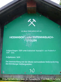 Oberer Knappenweg Hallein Stollen Mundloch Schurf Salzburg Österreich