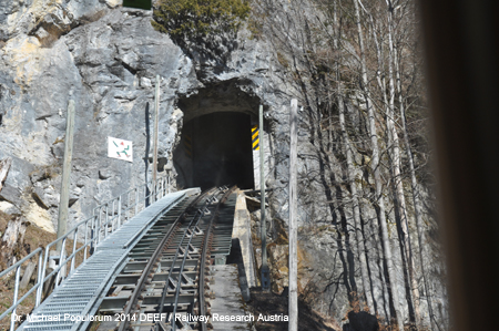 Braunwaldbahn Standseilbahn Linthal Kanton Glarus Schweiz
