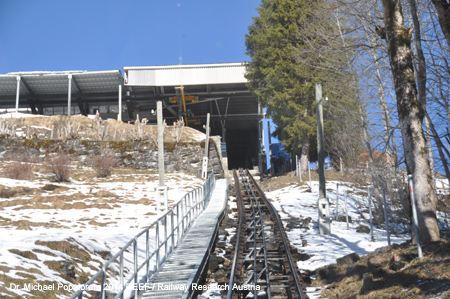 Braunwaldbahn Standseilbahn Linthal Kanton Glarus Schweiz