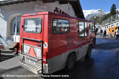 Braunwaldbahn Standseilbahn Linthal Kanton Glarus Schweiz