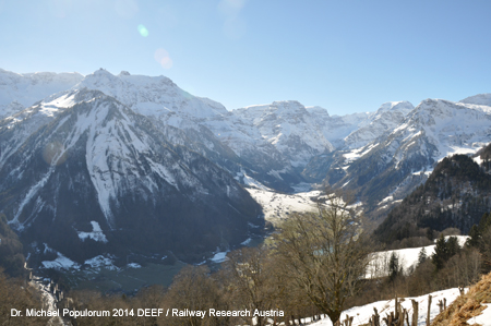Braunwaldbahn Standseilbahn Linthal Kanton Glarus Schweiz