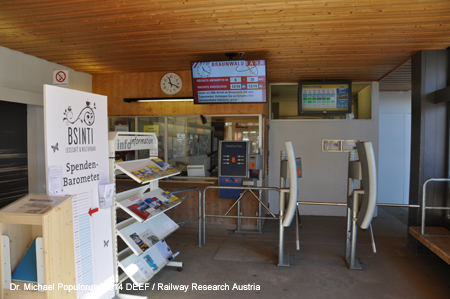Braunwaldbahn Standseilbahn Linthal Kanton Glarus Schweiz