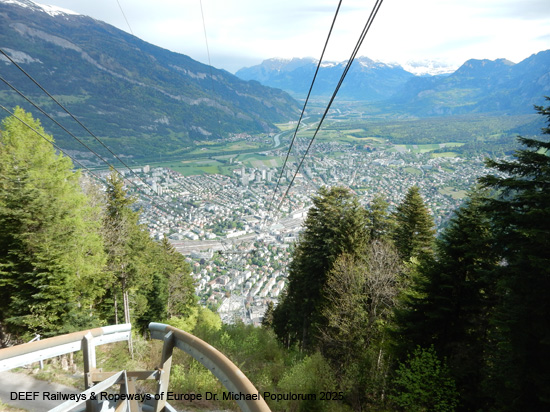 Seilbahn Chur Känzeli Brambrüesch Pendelbahn Graubünden Schweiz