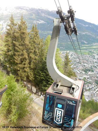 Seilbahn Chur Känzeli Brambrüesch Pendelbahn Graubünden Schweiz