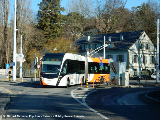 Obus Trolleybus Genf Oberleitungsbus Schweiz