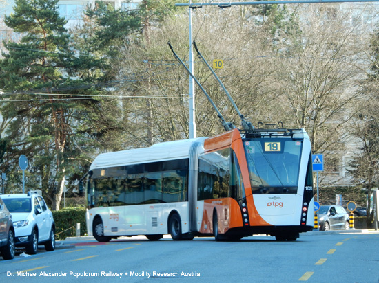 Obus Trolleybus Genf Oberleitungsbus Schweiz