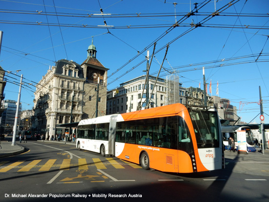 Obus Trolleybus Genf Oberleitungsbus Schweiz
