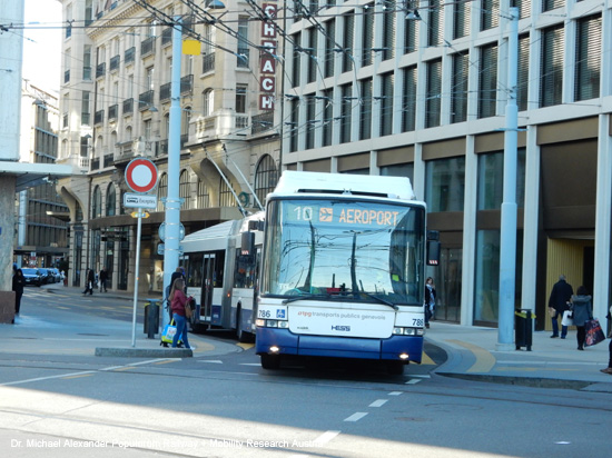 Obus Trolleybus Genf Oberleitungsbus Schweiz