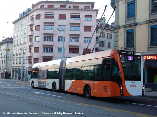 Obus Trolleybus Genf Oberleitungsbus Schweiz