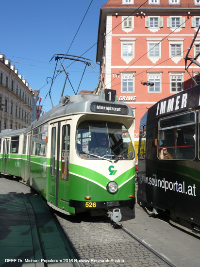 Straßenbahn Graz Tram Foto Strassenbahn Österreich