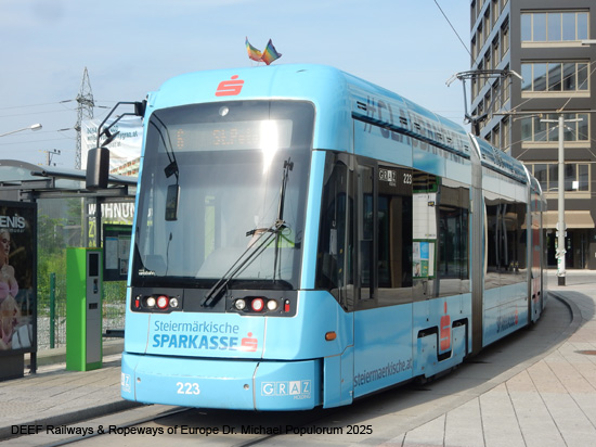 Straßenbahn Graz Tram Foto Strassenbahn Österreich