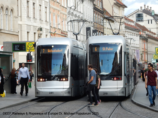 Straßenbahn Graz Tram Foto Strassenbahn Österreich