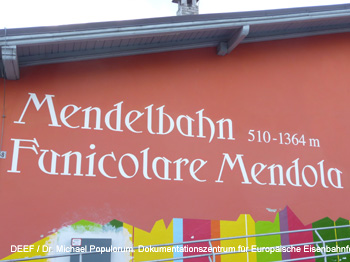 Mendelbahn Funicolare della Mendola Standseilbahn Kaltern Mendel Südtirol