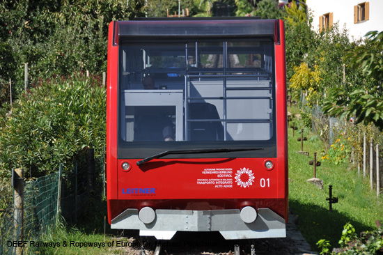 Mendelbahn Funicolare della Mendola Standseilbahn Kaltern Mendel Südtirol