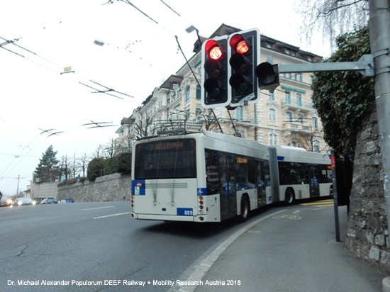 Obus Oberleitungsbus Lausanne Trolleybus Schweiz