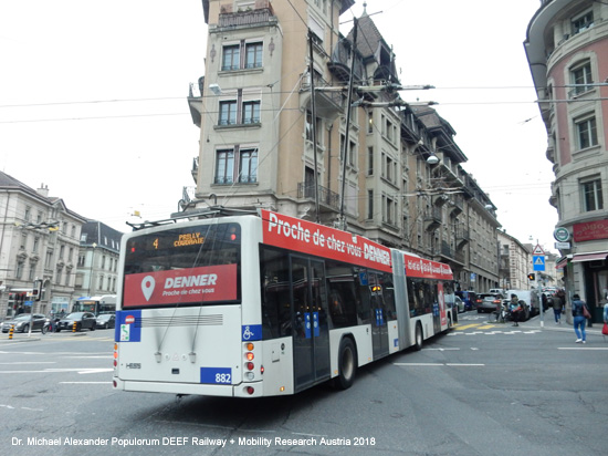 Obus Oberleitungsbus Lausanne Trolleybus Schweiz