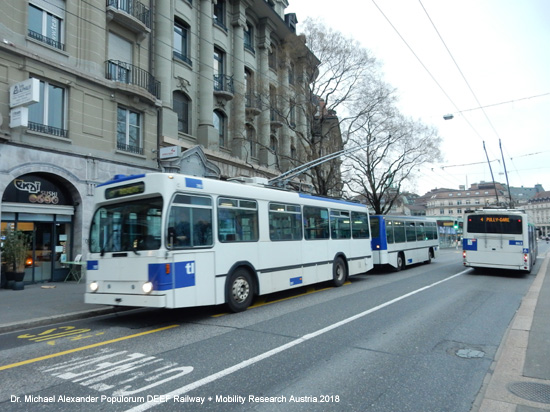 Obus Oberleitungsbus Lausanne Trolleybus Schweiz