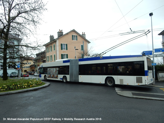 Obus Oberleitungsbus Lausanne Trolleybus Schweiz