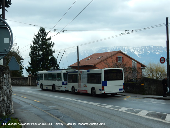 Obus Oberleitungsbus Lausanne Trolleybus Schweiz