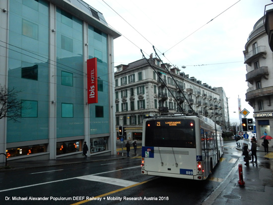 Obus Oberleitungsbus Lausanne Trolleybus Schweiz