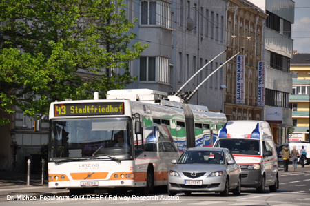 Obus Linz Trolleybus E-Bus Österreich