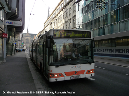 Obus Linz Trolleybus E-Bus Österreich