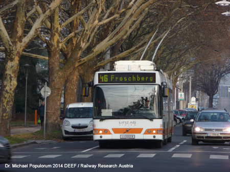 Obus Linz Trolleybus E-Bus Österreich
