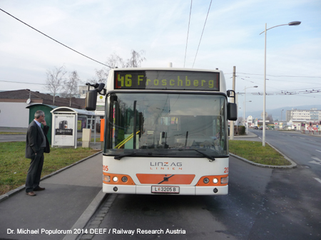 Obus Linz Trolleybus E-Bus Österreich