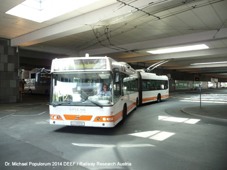 Obus Linz Trolleybus E-Bus Österreich