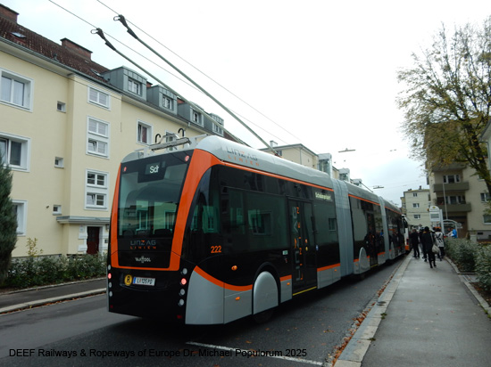 Obus Linz Trolleybus E-Bus Österreich Oberleitungsbus