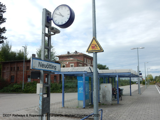 Eisenbahnstrecke Mühldorf Simbach am Inn SOB Bayern Deutschland