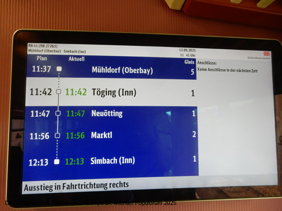 Eisenbahnstrecke Mühldorf Simbach am Inn SOB Bayern Deutschland