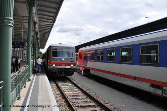 Eisenbahnstrecke Mühldorf Simbach am Inn SOB Bayern Deutschland