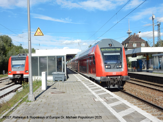 Eisenbahnstrecke München Markt Schwaben Dorfen Ampfing Mühldorf ABS 38 Bayern Deutschland
