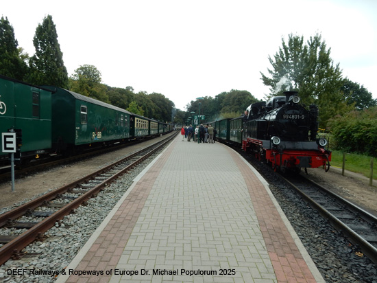 Rasender Roland Rügensche Bäderbahn RüBB Eisenbahn Rügen Deutschland Lauterbach Putbus Binz Sellin Baabe Göhren