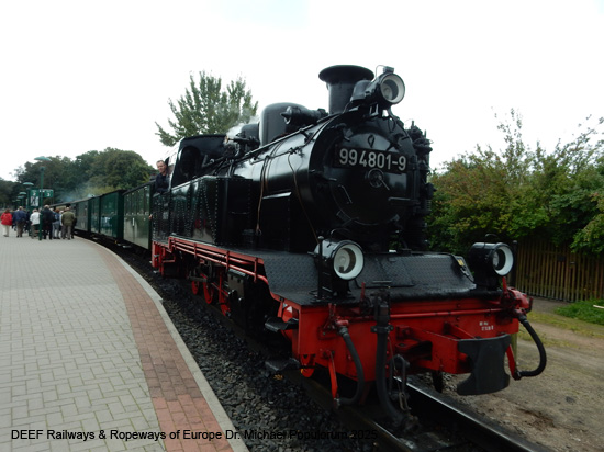 Rasender Roland Rügensche Bäderbahn RüBB Eisenbahn Rügen Deutschland Lauterbach Putbus Binz Sellin Baabe Göhren