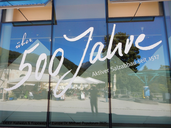 Salzbergwerk Berchtesgaden Grubenbahn Stollen Bayern