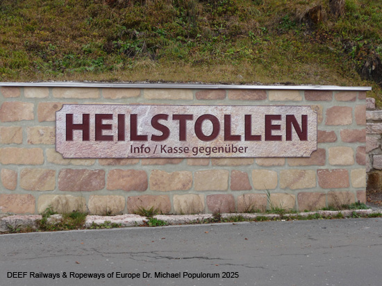 Salzbergwerk Berchtesgaden Grubenbahn Stollen Bayern