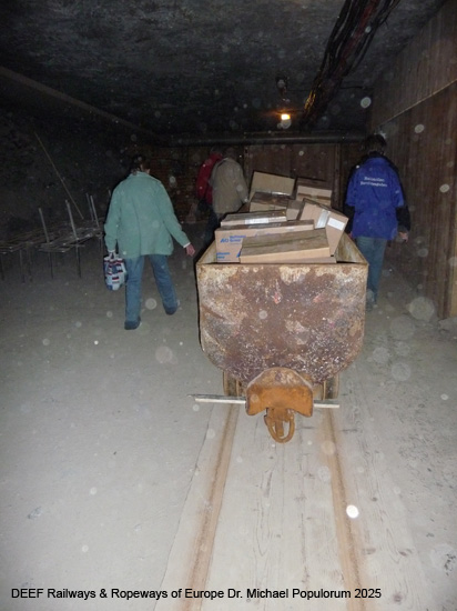 Salzbergwerk Berchtesgaden Grubenbahn Stollen Bayern