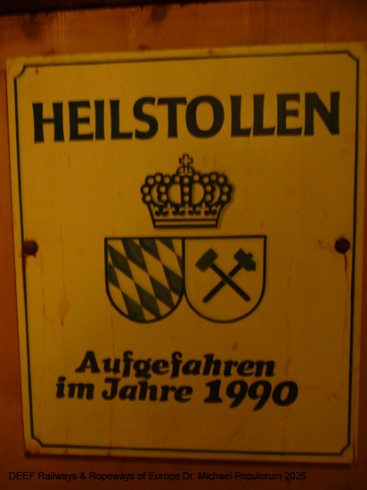 Salzbergwerk Berchtesgaden Grubenbahn Stollen Bayern