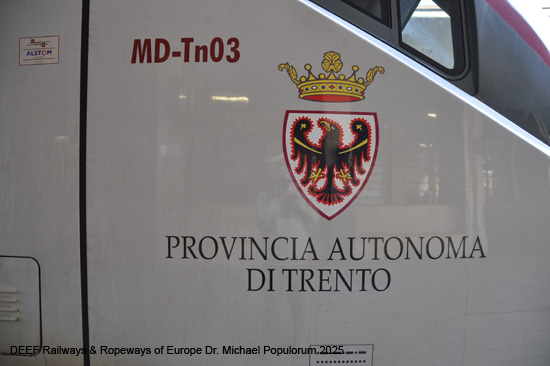 Valsuganabahn Eisenbahn Trient Bassano del Grappa Venedig Ferrovia Valsugana Trento Trentino Italien