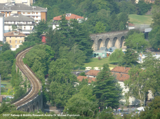 Valsuganabahn Eisenbahn Trient Bassano del Grappa Venedig Ferrovia Valsugana Trento Trentino Italien