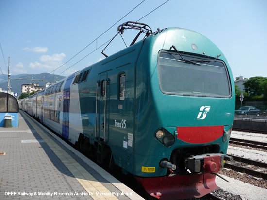 Valsuganabahn Eisenbahn Trient Bassano del Grappa Venedig Ferrovia Valsugana Trento Trentino Italien